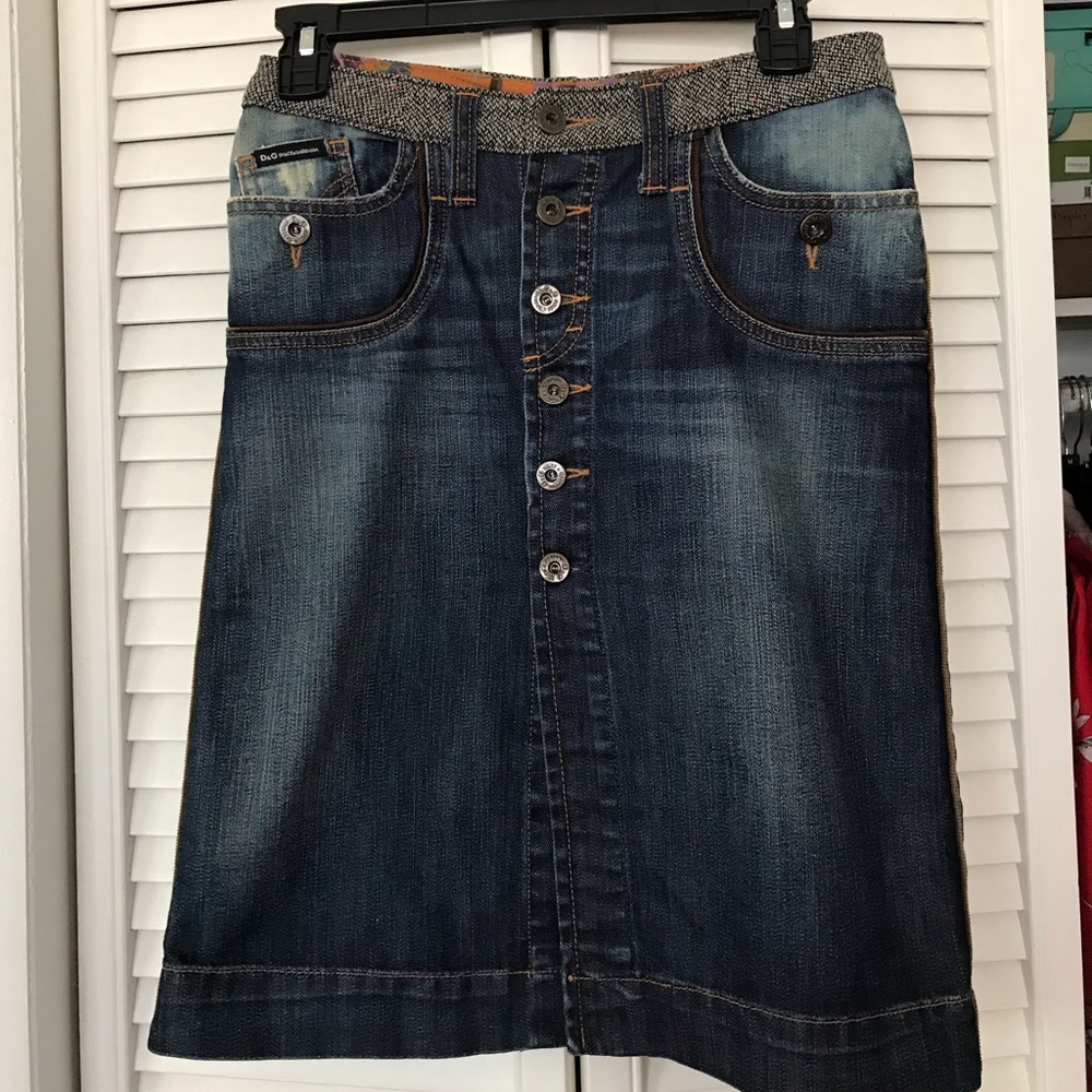 DOLCE & GABBANA Denim skirt .